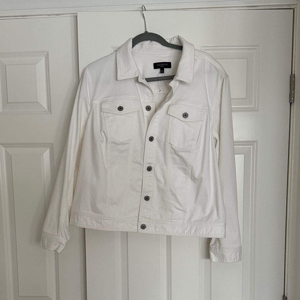 Talbots Off-White Jean Jacket